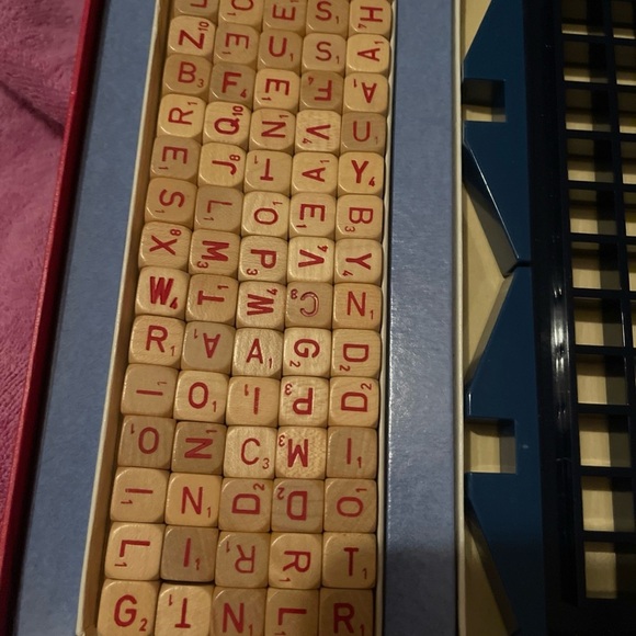 Classic Word Game with Blue and Cream Design Vintage - Picture 2 of 12